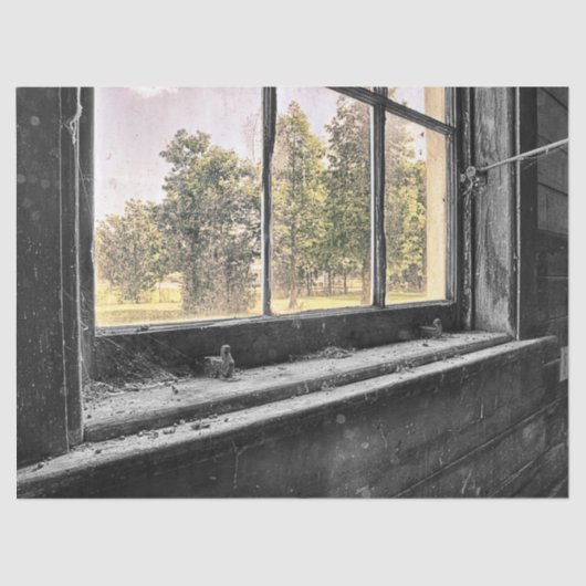 Papier Mousseline Vieux découpage de fenêtre  (Recto)