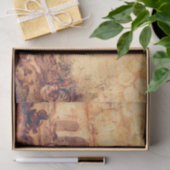 Papier Mousseline Vieux découpage d'une ferme (Cadeau)