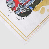 Papier Mousseline Vieux déo de voiture classique (Détail)