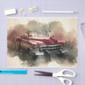 Papier Mousseline Vieux déo de voiture classique (Artisanat)