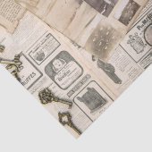 Papier Mousseline vieux journal (collection) Tissue Paper (Détail)