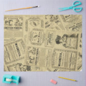 Papier Mousseline Vieux journal vintage  (Artisanat)