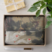 Papier Mousseline Vieux pin et Phénix blanc par Ito Jakuchu (Cadeau)