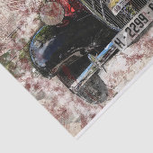 Papier Mousseline Vieux véhicule Découpage (Détail)