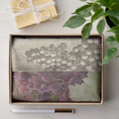 Papier Mousseline Vignoble Château Français Graphe Script Ephemera (Cadeau)