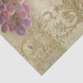 Papier Mousseline Vignoble Château Français Graphe Script Ephemera (Détail)