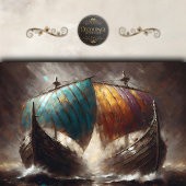 Papier Mousseline Viking Sails Clash Decoupage
