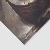 Papier Mousseline Viking Voyage Découpage (Détail)