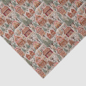 Papier Mousseline Village de Noël brodé (Détail)