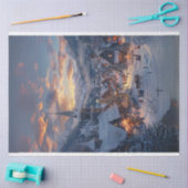 Papier Mousseline Village de Noël Wonderland #2 Découpage (Artisanat)