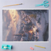 Papier Mousseline Village de Noël Wonderland #3 Découpage (Artisanat)