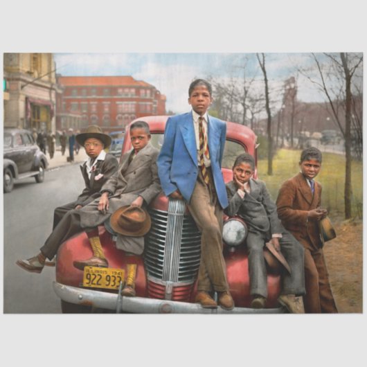 Papier Mousseline Ville - Chicago, IL - Moi et les garçons 1941 (Recto)