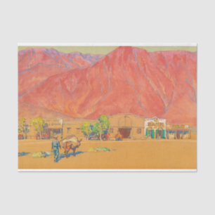 Papier Mousseline Ville et falaises par Maynard Dixon