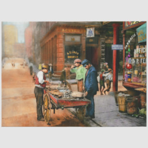 Papier Mousseline Ville - Little Italy NY - Mussel Man 1900