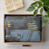 Papier Mousseline Ville peinte de nuit (Cadeau)