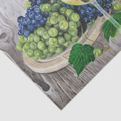 Papier Mousseline Vin et raisins (Détail)