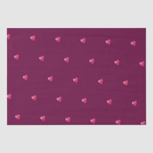 Papier Mousseline Vin subtil Rouge Valentin (Recto)