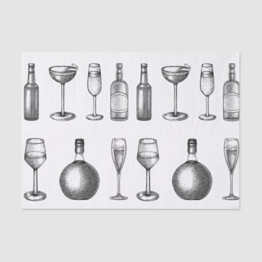 Papier Mousseline Vin vintage (Recto)