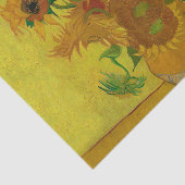 Papier Mousseline Vincent Van Gogh 15 Peinture de tournesols (Détail)