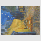 Papier Mousseline Vincent van Gogh - Café Terrasse en soirée (Recto)