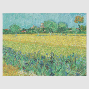 Papier Mousseline Vincent van Gogh - Champ avec Iris près d'Arles
