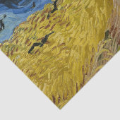 Papier Mousseline Vincent Van Gogh Champ de blé avec corbeaux (Détail)