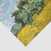 Papier Mousseline Vincent Van Gogh Champ de blé avec cyprès (1889) (Détail)
