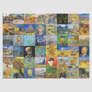 Papier Mousseline Vincent van Gogh - chefs-d'oeuvre Mosaic Patchwork