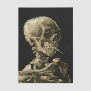 Papier Mousseline Vincent van Gogh - Crâne avec cigarette brûlante