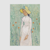 Papier Mousseline Vincent van Gogh - Fille en blanc