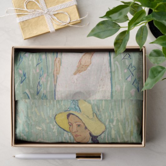 Papier Mousseline Vincent van Gogh - Fille en blanc (Cadeau)