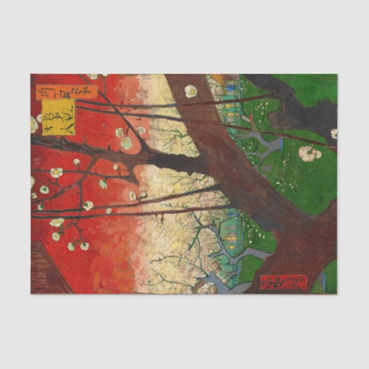 Papier Mousseline Vincent van Gogh - Flowering Plum Tree (Recto)