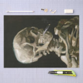 Papier Mousseline Vincent Van Gogh Fumer Skeleton Decoupage (Artisanat)