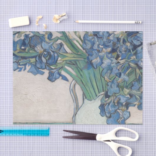 Papier Mousseline Vincent Van Gogh Impressionism Flower Painting (Artisanat)