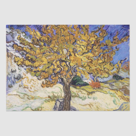 Papier Mousseline Vincent van Gogh - Le Mulberry Tree (Recto)
