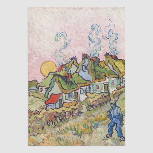 Papier Mousseline Vincent van Gogh - Maisons et figure