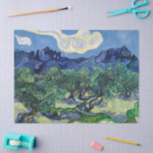 Papier Mousseline Vincent van Gogh - Oliviers aux Alpilles (Artisanat)