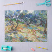 Papier Mousseline Vincent van Gogh - Oliviers : Ciel bleu vif (Artisanat)