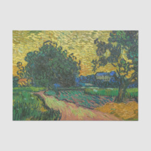 Papier Mousseline Vincent van Gogh - Paysage au crépuscule