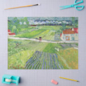 Papier Mousseline Vincent van Gogh - Paysage avec transport et train (Artisanat)