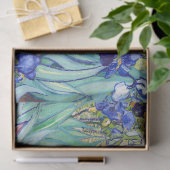 Papier Mousseline Vincent Van Gogh peignant Les Iris (Cadeau)