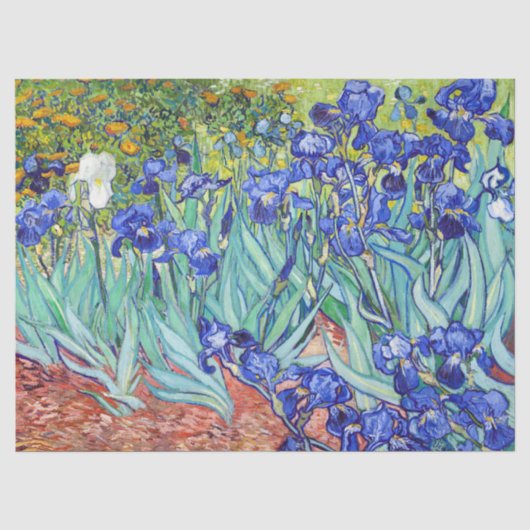 Papier Mousseline Vincent Van Gogh peignant Les Iris (Recto)