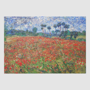 Papier Mousseline Vincent van Gogh - Poppy Field
