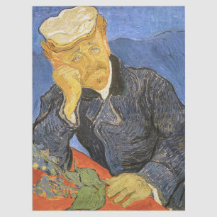 Papier Mousseline Vincent Van Gogh - Portrait du Docteur Paul Gachet