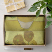 Papier Mousseline Vincent Van Gogh Quinze Tournesols Dans Un Vase (Cadeau)
