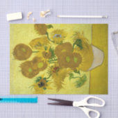 Papier Mousseline Vincent Van Gogh Quinze Tournesols Dans Un Vase (Artisanat)