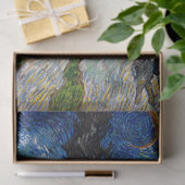 Papier Mousseline Vincent van Gogh - Route avec Cypress et Star (Cadeau)