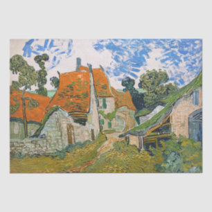 Papier Mousseline Vincent van Gogh - Rue à Auvers-sur-Oise