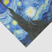 Papier Mousseline Vincent Van Gogh Starry Nuit Bleu jaune (Détail)