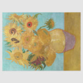 Papier Mousseline Vincent Van Gogh - Vase avec douze tournesols (Recto)